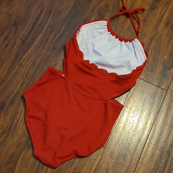 Womens Red Swimsuit - Picture 7 of 7